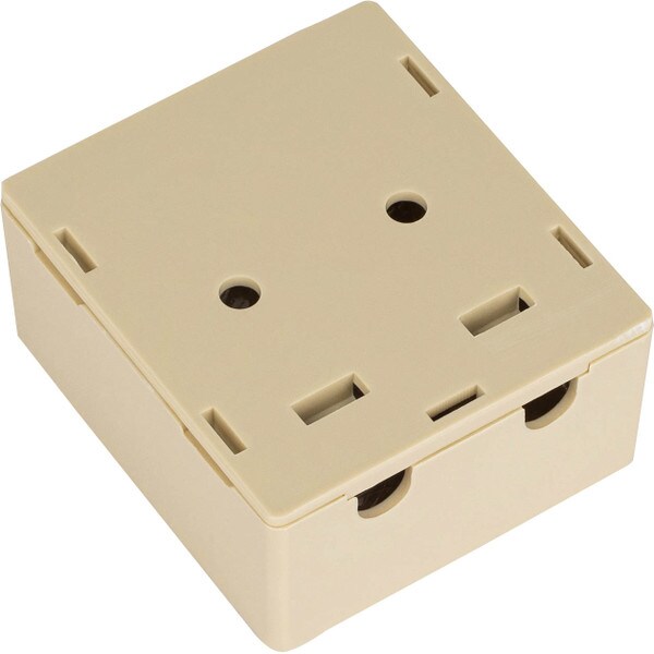 Main product image for Datacomm 20-5321 2-Port Surface Mount Box for Keystone Modules Ivory261-596